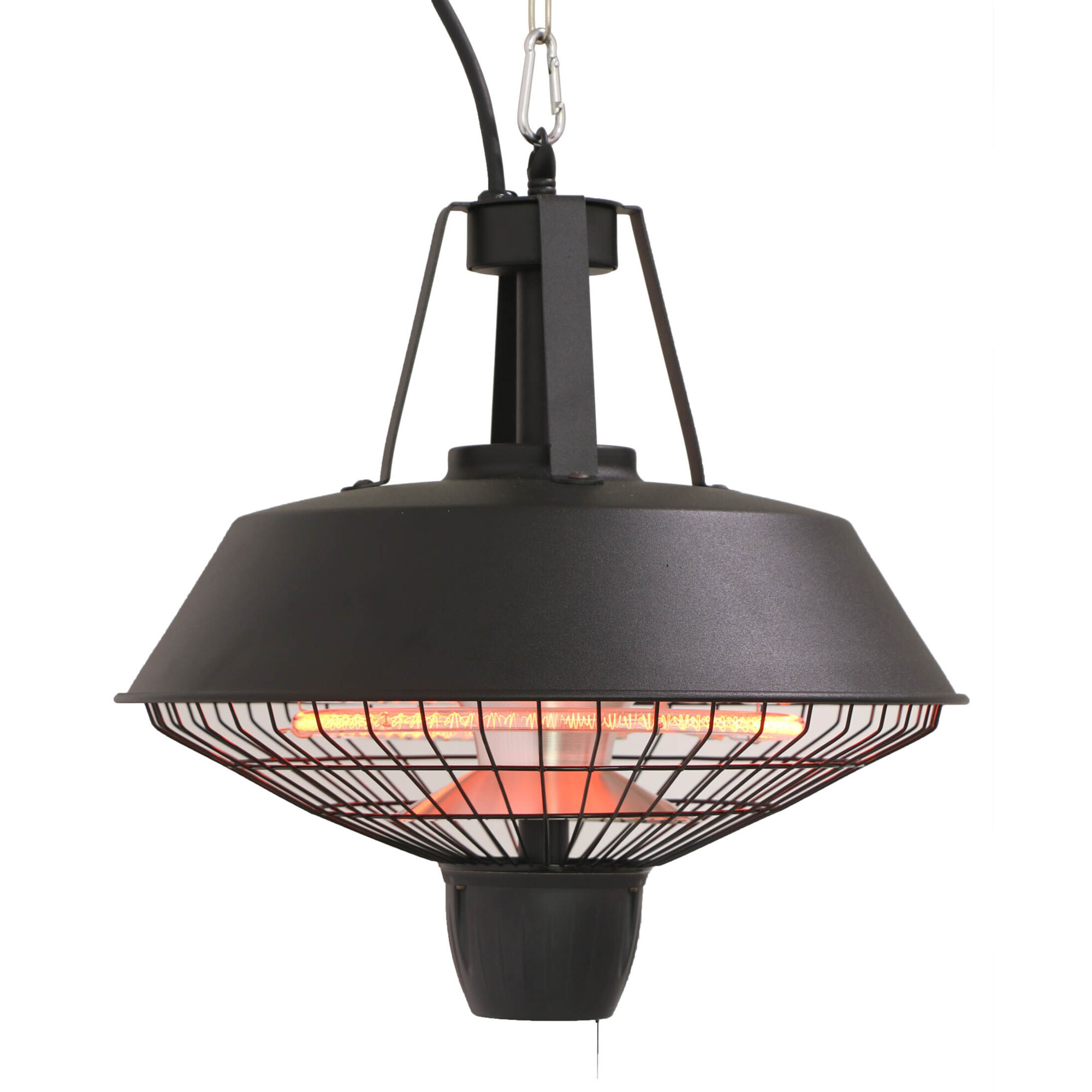 Westinghouse Retro Style Hanging Patio Heater - 1500 Watts, Infrared, Aluminum and Stainless Steel, Water and Dust Resistant, Model# WES31-1520C